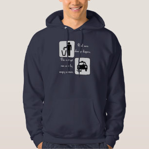 Verkliga manarändringsblöjor (vit) sweatshirt