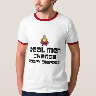 Verkliga manarändringsPoopy blöjor Tee