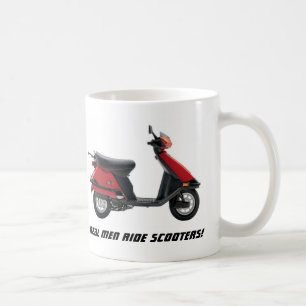 Verkliga manarrittsparkcyklar! kaffemugg