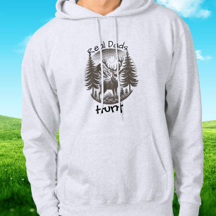 Verkliga Pappor Jagar Moderna Hoodie