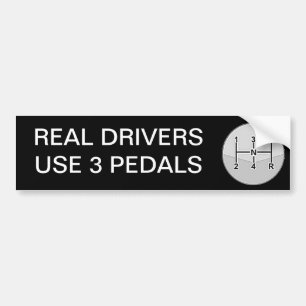Verkliga pedaler för chaufföranvända 3 bildekal