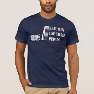 Verkliga pedaler för manaranvända tre tee shirt