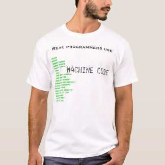 Verkliga programmerare t-shirt