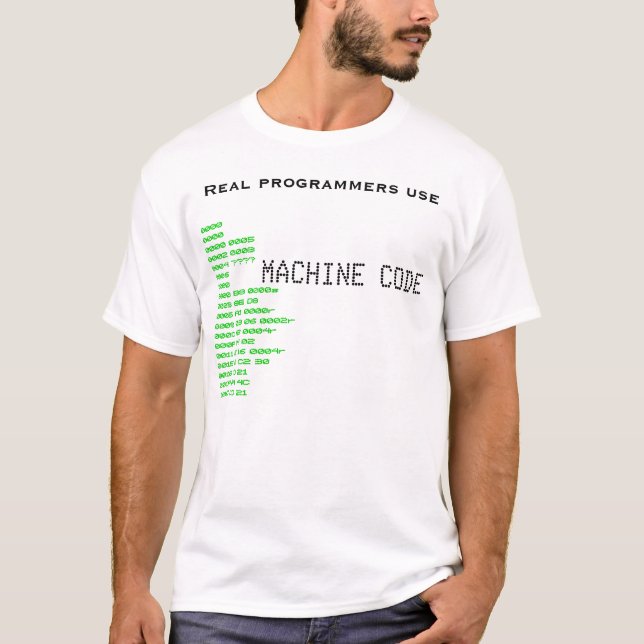 Verkliga programmerare t-shirt (Framsida)
