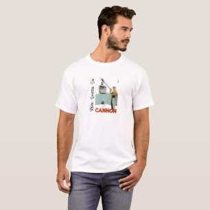 Verkliga Skiers skidar kanonberg T Shirt