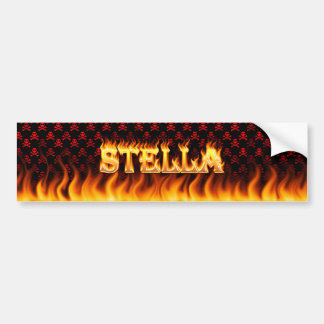Verkliga Stella avfyrar och flammar bildekaldesign Bildekal