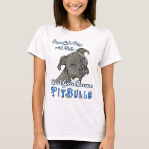 Verkliga tjurar för flickaräddinggrop t-shirt