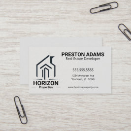 Verkliga utvecklare i Gods Egendom-utvecklare Visitkort