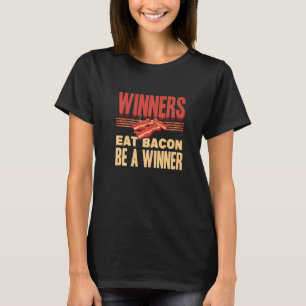 Verkliga vinnare Eat Bacon Enthusiast Gris Grillin T Shirt