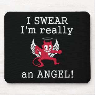 Verkligen an Angel mousepad Musmatta