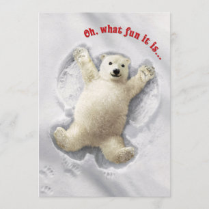 Verkligen Big Snö Angel Inbjudningar