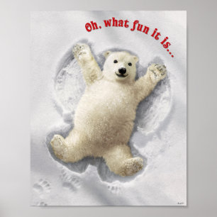 Verkligen Big Snö Angel Poster