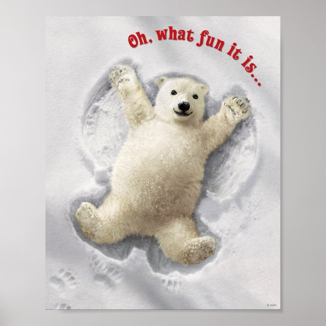 Verkligen Big Snö Angel Poster (Framsidan)