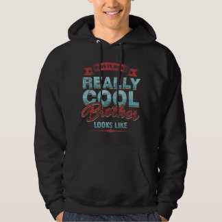 Verkligen Coola Bro Brother ser ut som Family Sysk Hoodie