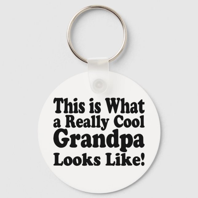 Verkligen Coola Grandpa Nyckelring (Framsida)