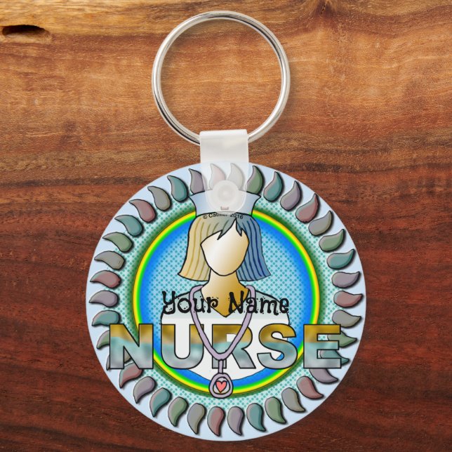 Verkligen Coola sjuksköterska Nyckelring (Framsida)