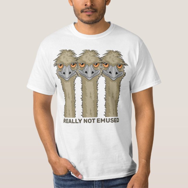 Verkligen Emused Funny Emu Pun T Shirt (Framsida)
