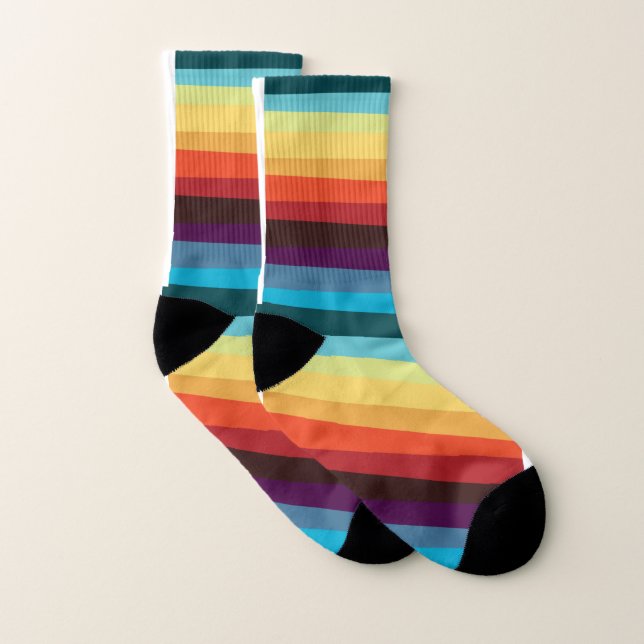 Verkligen, färglös verkligen stripey sock strumpor (Par)