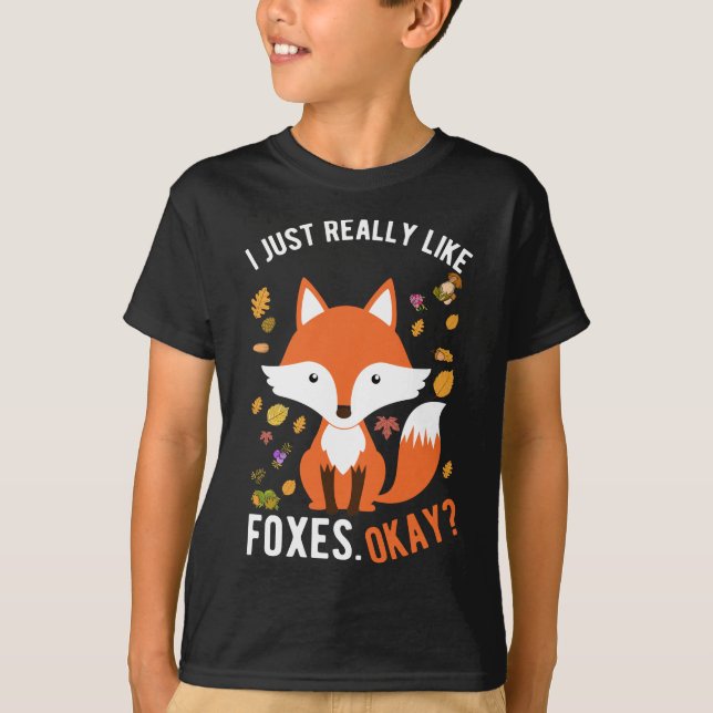 Verkligen Foxes Cute Fox T Shirt (Framsida)