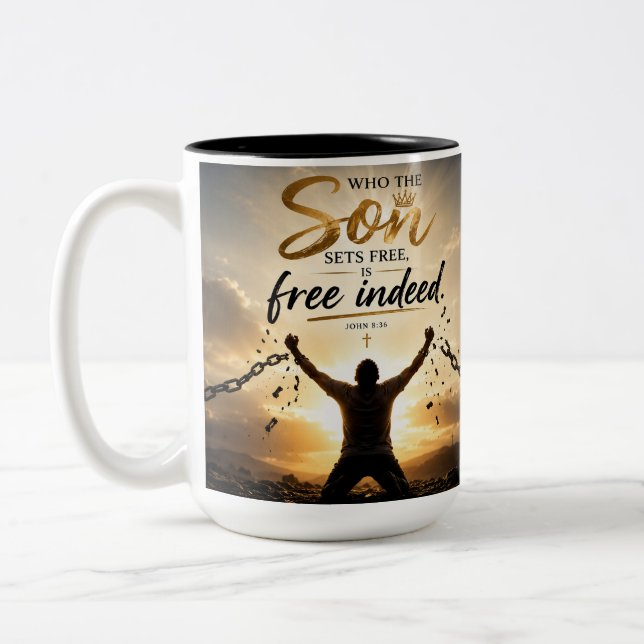 Verkligen fri Två-Tonad mugg (Vänster)