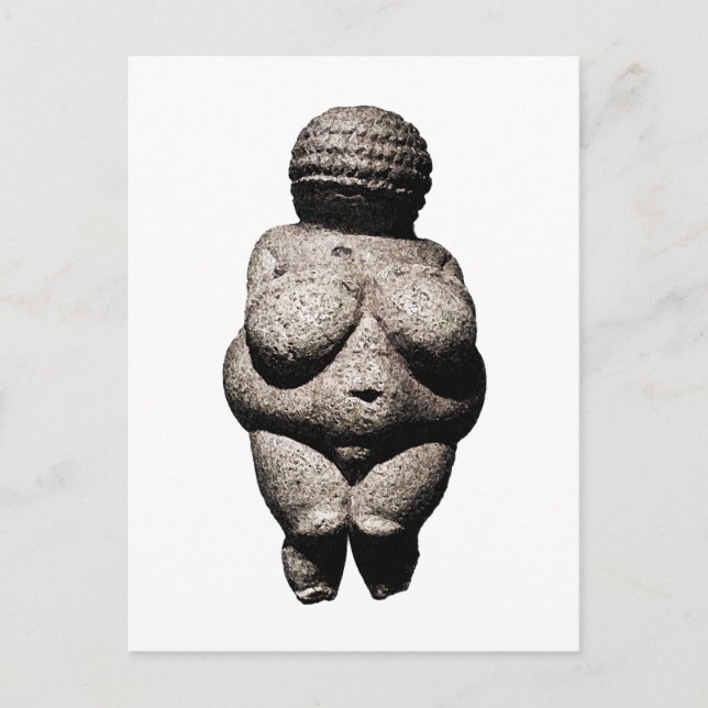 Verkligen Gamla kvinnor: Venus of Willendorf Vykort (Framsida)