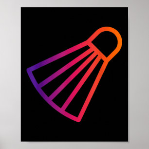 Verkligen gillar Badminton Shuttle Fågel 6 Poster