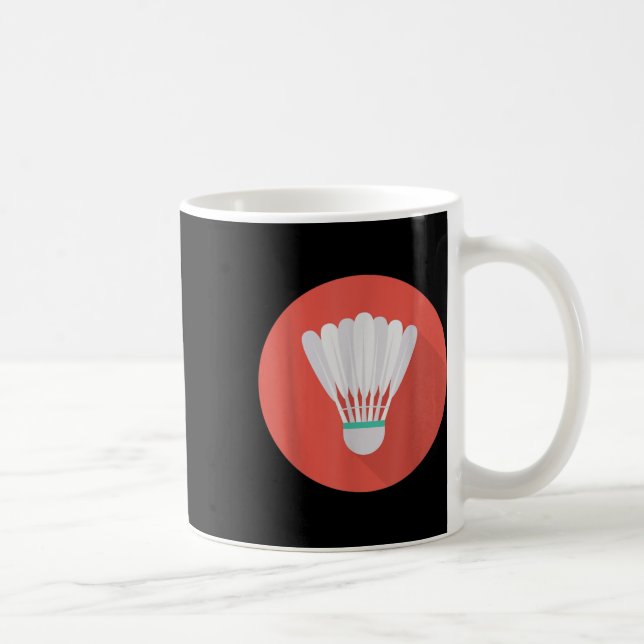 Verkligen gillar badminton shuttle fjäderboll 7  kaffemugg (Höger)
