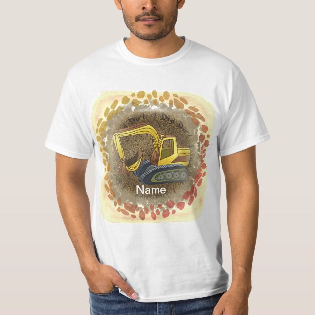 Verkligen Gräv Smuts Kraft Schakt t-shirt  (Framsida)