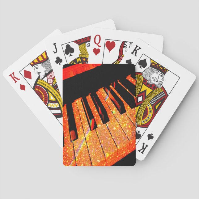 Verkligen Hett, Coola med Piano-uppspelningskort Casinokort (Baksidan)
