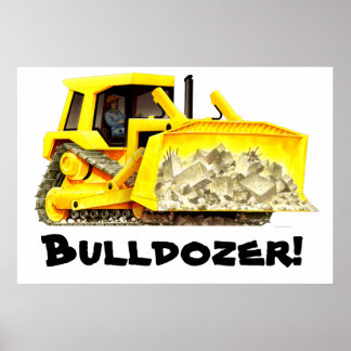 Verkligen Huge Bulldozer Poster