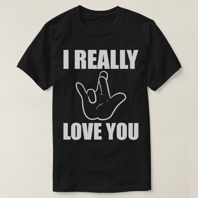 Verkligen Kärlek Du Boykompis eller Girlkompis Gif T Shirt (Design framsida)