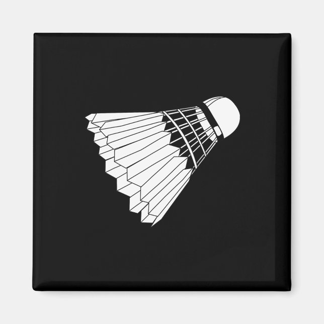 Verkligen like Badminton Shuttle Birdie Magnet (Framsidan)