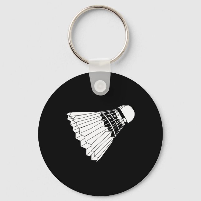 Verkligen like Badminton Shuttle Birdie Nyckelring (Framsida)