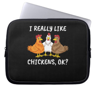 Verkligen som Chicken Kids Farmer Gift Manar Chick Laptop Fodral