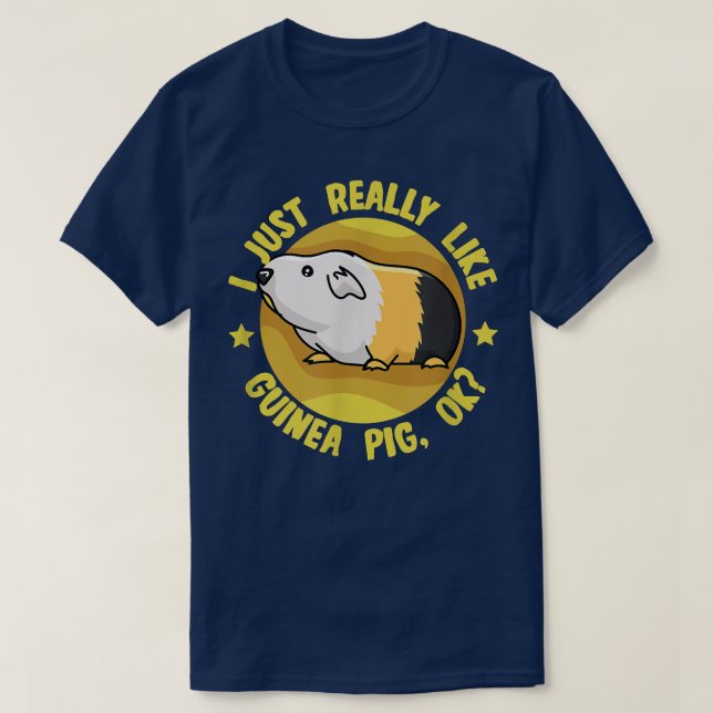 Verkligen som Guinea Grisar Cavy Cute Rodent T Shirt (Design framsida)
