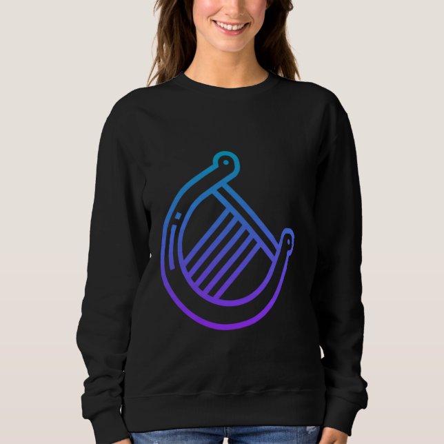Verkligen som Lyre Stringed Instrument T Shirt (Framsida)