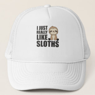 Verkligen som Sloth's Sloth Cute Animals För barn Keps