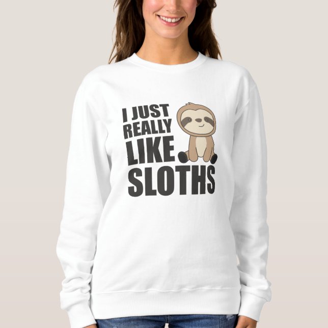 Verkligen som Sloth's Sloth Cute Animals För barn T Shirt (Framsida)