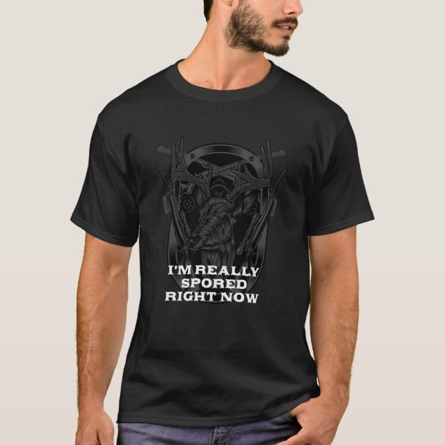 Verkligen Spored Höger Now Mushroom Humor T Shirt (Framsida)