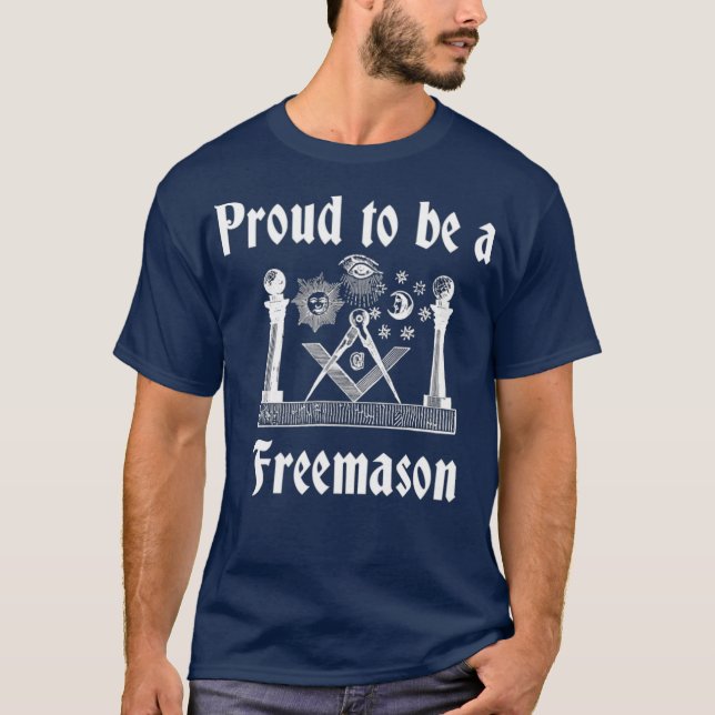 Verkligen stolt över att vara en Freemason T Shirt (Framsida)