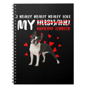 Verkligen Verkligen Kärlek My Boston Terrier Verkl Anteckningsbok