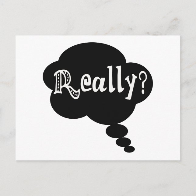 Verkligen? Vykort (Framsida)