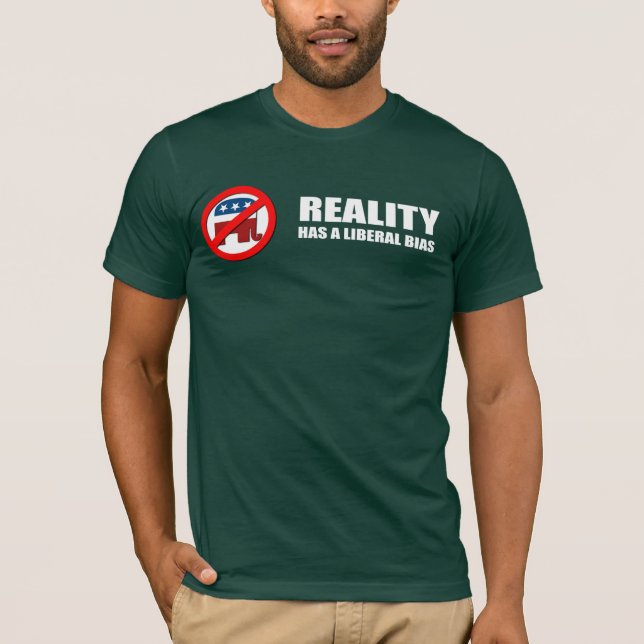 Verklighet har en frisinnad snedhet tee shirt (Framsida)