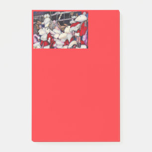 Verklighet på grund av förskjutning post-it block