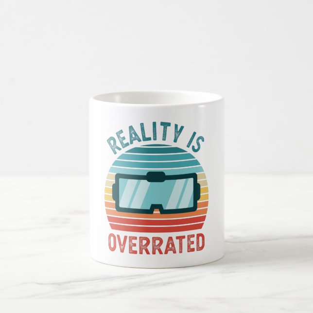 Verkligheten är överskattad Virtuellare VR Gift-fu Kaffemugg (Center)