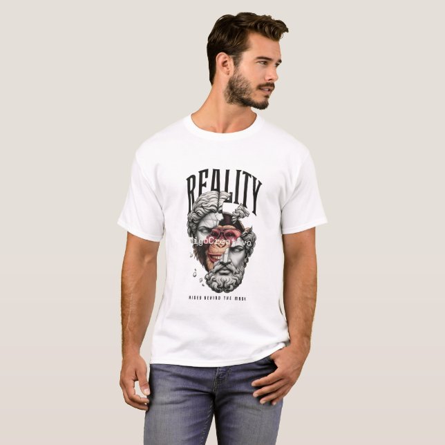 Verkligheten bakom masken t shirt (Hel framsida)