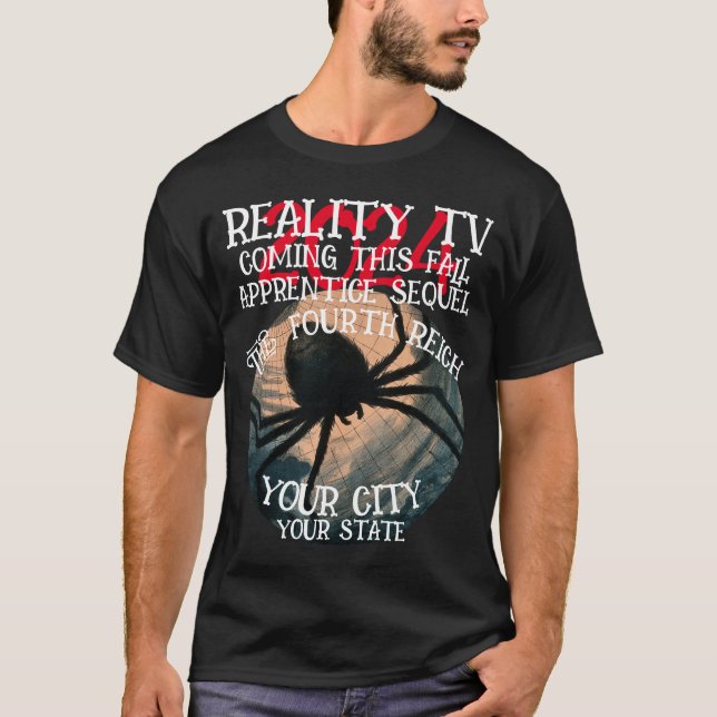 VERKLIGHETS-TV FJÄRDE RIKE DENNA HÖST TREDJE T SHIRT (Framsida)