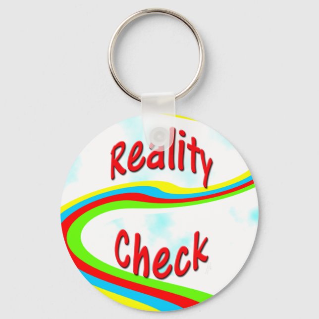 Verklighetskontroll - Nyckel Fob Nyckelring (Framsida)