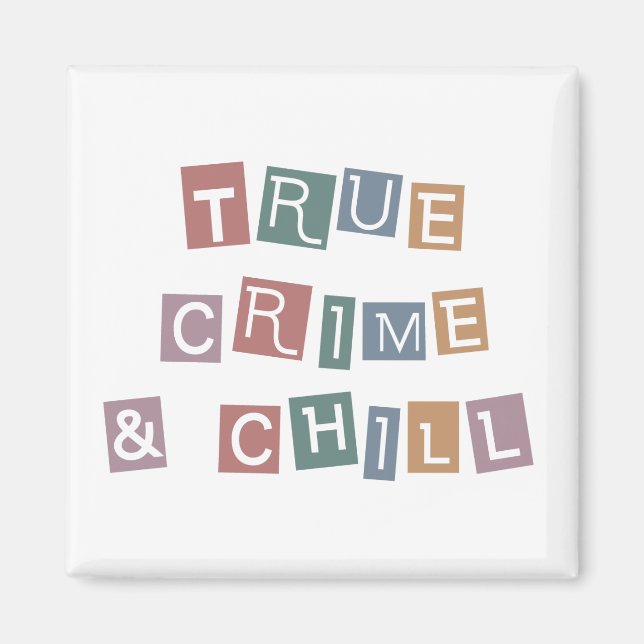 Verkligt brott och kyld | Murder Crime Show Junkie Magnet (Framsidan)