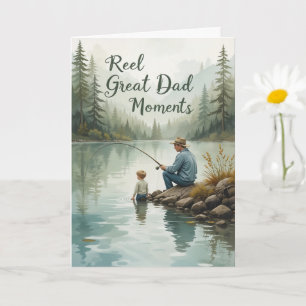 Verkligt fantastiska pappamoment Fiske med pappa  Kort